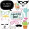 Big Dot of Happiness Whole Llama Fun - Llama Fiesta Baby Shower or Birthday Party Photo Booth Props Kit - 20 Count
